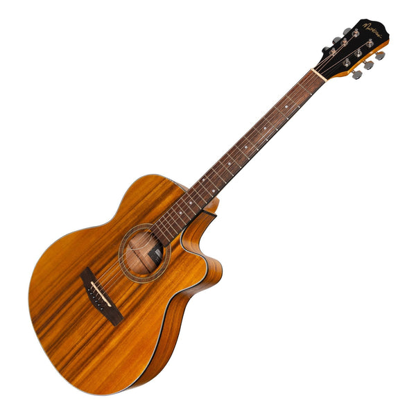 Martinez '41 Series' Folk Size Cutaway Acoustic-Electric Guitar (Koa)