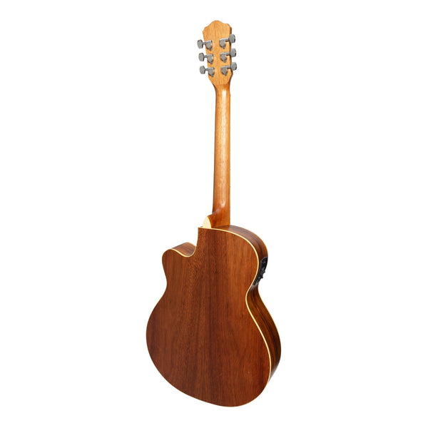 Martinez '41 Series' Folk Size Cutaway Acoustic-Electric Guitar Pack (Rosewood)