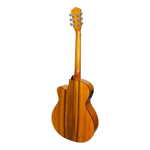 Martinez '41 Series' Folk Size Cutaway Acoustic-Electric Guitar (Spruce/Koa)