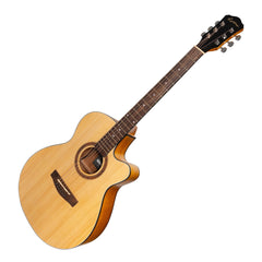 Martinez '41 Series' Folk Size Cutaway Acoustic-Electric Guitar (Spruce/Koa)