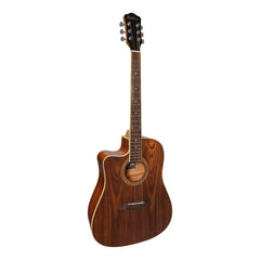 Martinez '41 Series' Left Handed Dreadnought Cutaway Acoustic-Electric Guitar (Rosewood)-MDC-41L-RWD