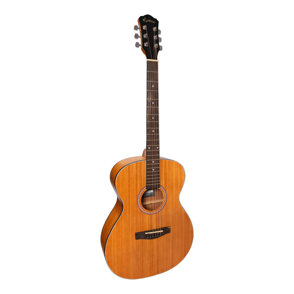 Martinez '41 Series' Left Handed Folk Size Acoustic Guitar (Mahogany)-MF-41L-MAH