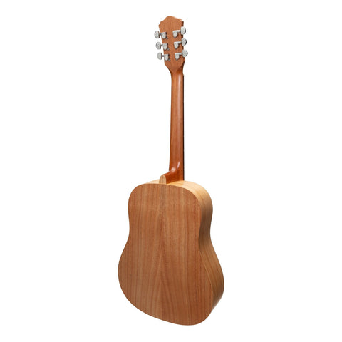 Martinez Acoustic-Electric Middy Traveller Guitar (Mindi-Wood)-MZP-MT2-MWD