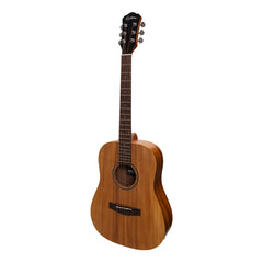 Martinez Acoustic-Electric Middy Traveller Guitar with Built-In Tuner (Koa)-MZPT-MT2-KOA