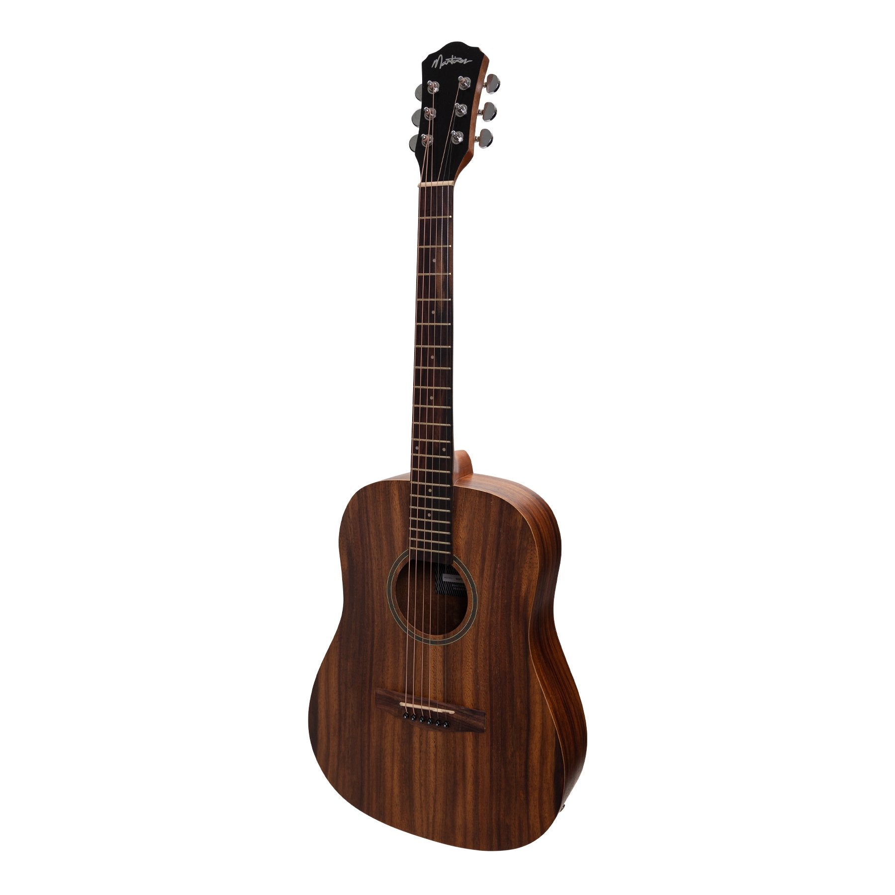 Martinez Acoustic-Electric Middy Traveller Guitar with Built-In Tuner (Rosewood)-MZPT-MT2-RWD