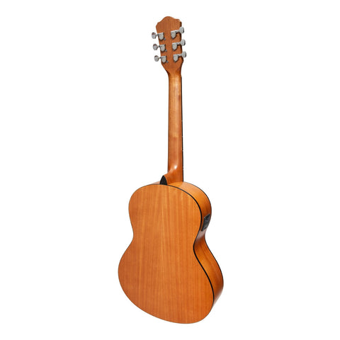Martinez Acoustic 'Little-Mini' Folk Guitar with Built-In Tuner (Mahogany)