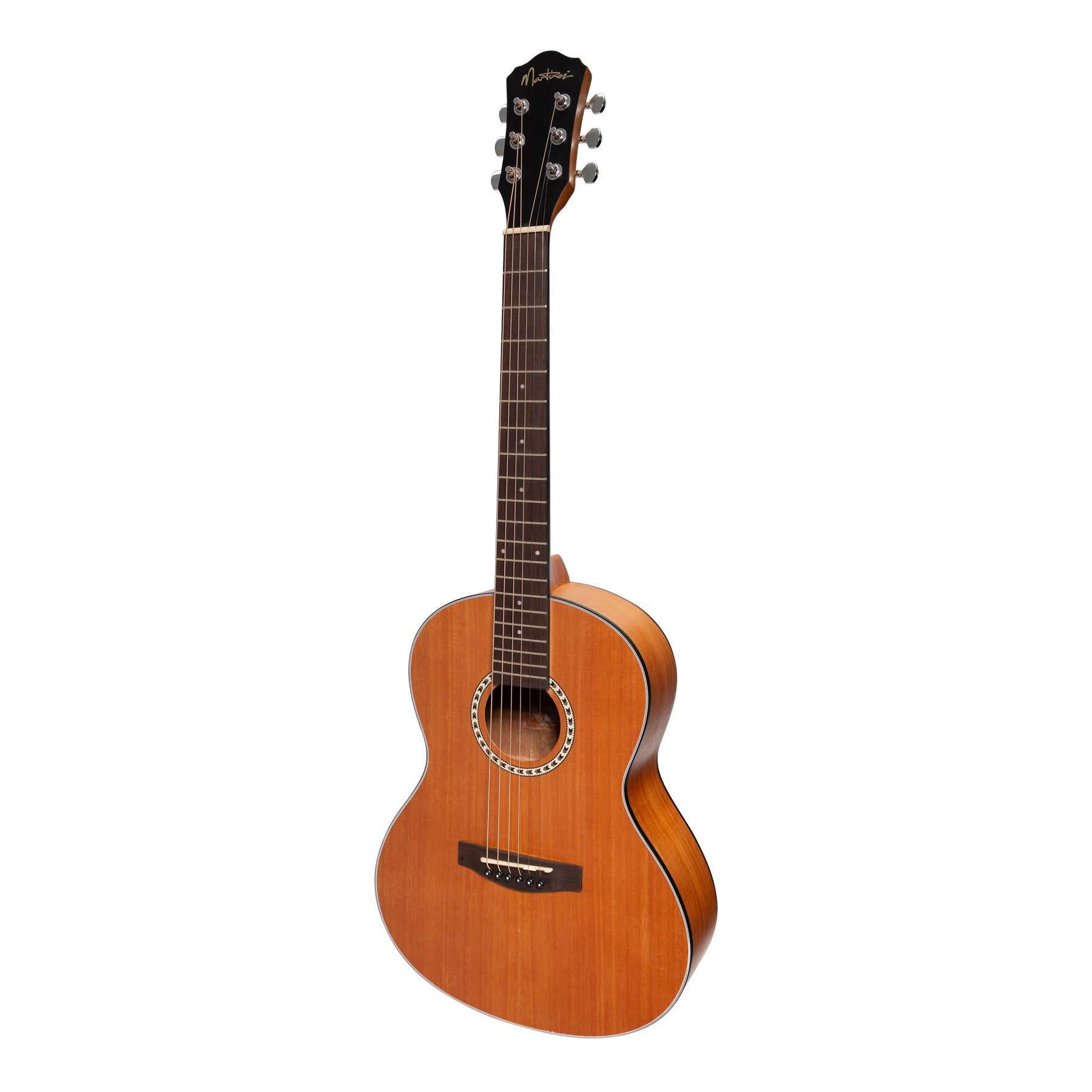 Martinez Acoustic 'Little-Mini' Folk Guitar with Built-In Tuner (Mahogany)-MZ-LM2T-MAH