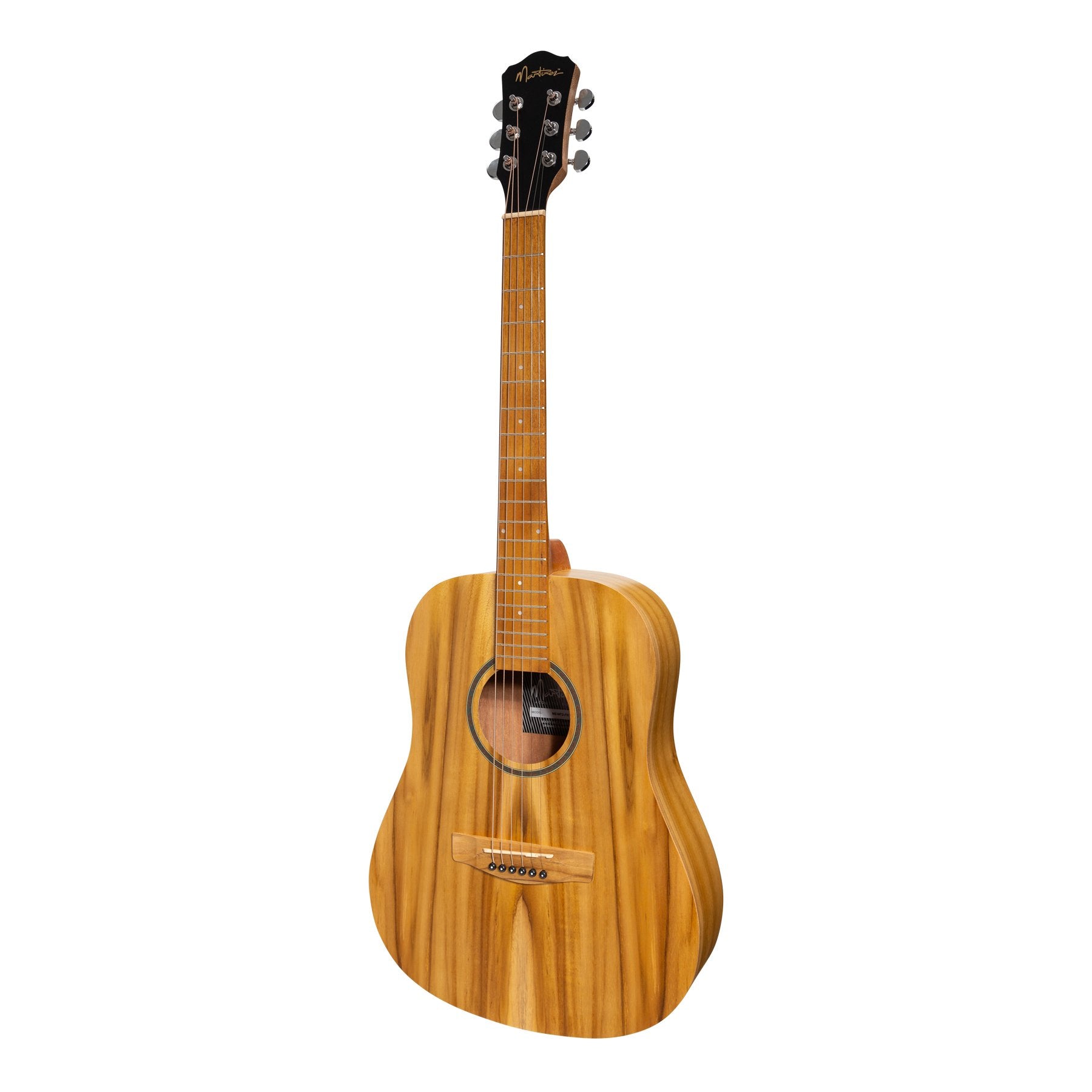 Martinez Acoustic Middy Traveller Guitar (Jati-Teakwood)-MZ-MT2-JTK