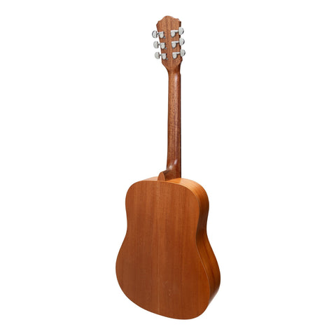 Martinez Acoustic Middy Traveller Guitar (Mahogany)-MZ-MT2-MAH