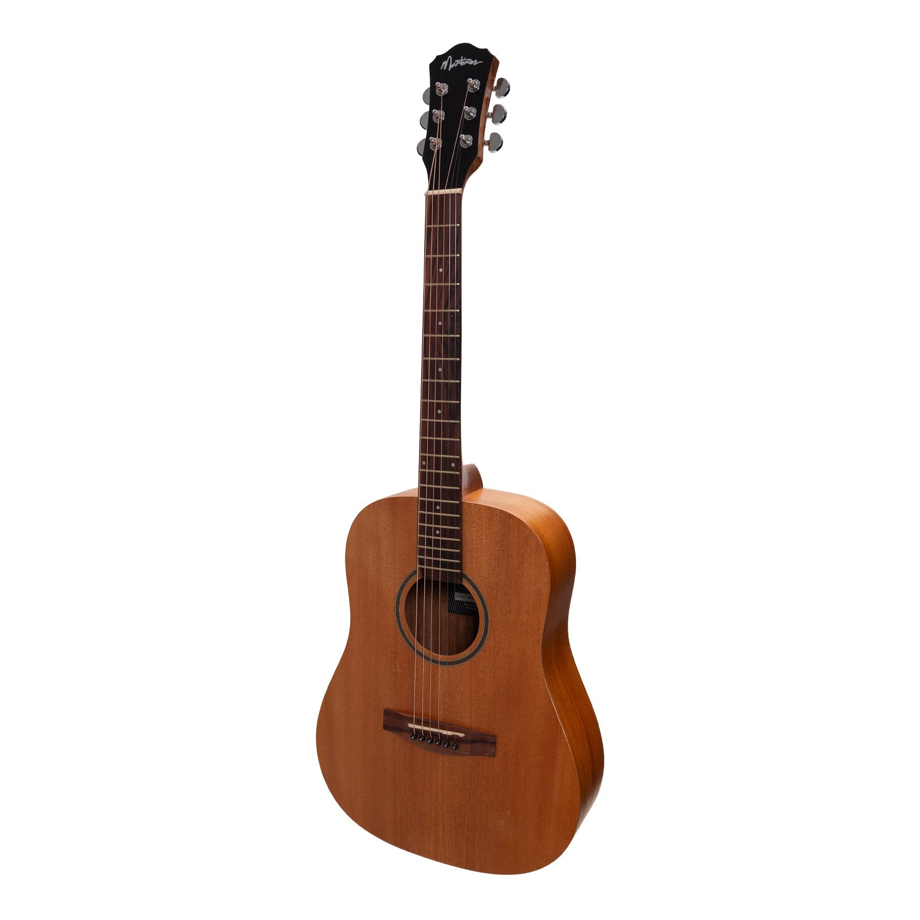 Martinez Acoustic Middy Traveller Guitar (Mahogany)-MZ-MT2-MAH