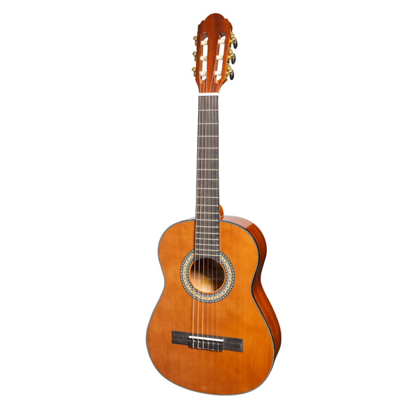 Martinez G-Series 1/2 Size Student Classical Guitar with Built In Tuner (Natural-Gloss)-MC-12GT-NGL
