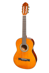 Martinez G-Series 3/4 Size Student Classical Guitar Pack with Built In Tuner (Amber-Gloss)