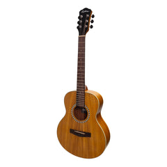 Martinez Left Handed Acoustic-Electric Short-Scale Guitar (Koa)-MZP-SS2L-KOA