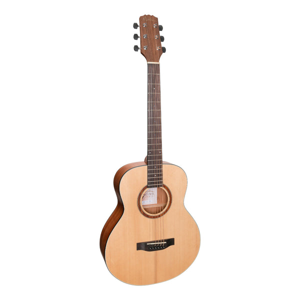 Martinez 'Natural Series' Left Handed Spruce Top Mini Short Scale Acoustic-Electric Guitar (Open Pore)-MNS-15L-SOP