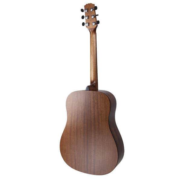 Martinez 'Natural Series' Mahogany Top Acoustic Dreadnought Guitar (Open Pore)