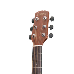 Martinez 'Natural Series' Mahogany Top Acoustic-Electric Babe Traveller Guitar (Open Pore)