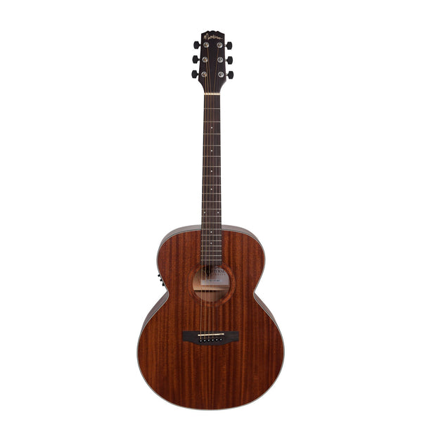 Martinez 'Natural Series' Mahogany Top Acoustic-Electric Jumbo Guitar (Open Pore)-MNJ-15-MOP