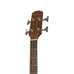 Martinez 'Natural Series' Solid Mahogany Top Acoustic-Electric Bass Guitar (Open Pore)