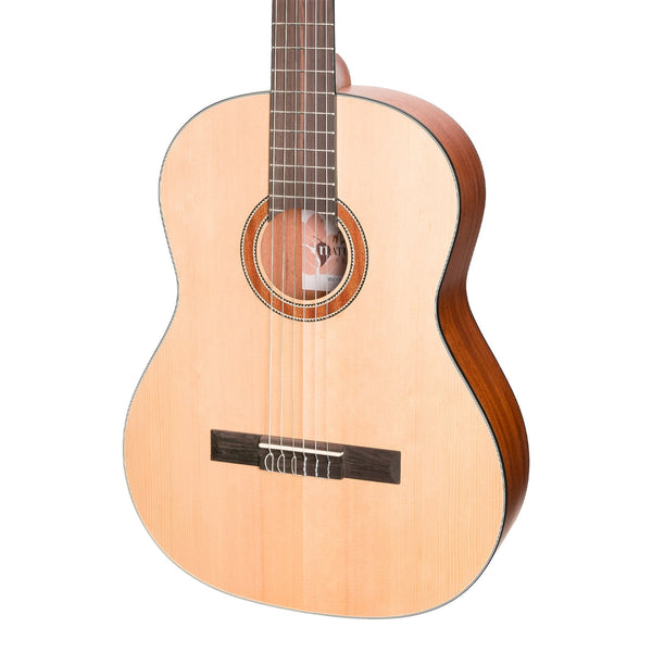 Martinez 'Natural Series' Spruce Top Acoustic Classical Guitar (Open Pore)