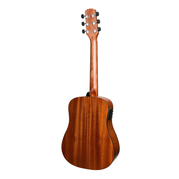Martinez 'Natural Series' Spruce Top Acoustic-Electric Babe Traveller Guitar (Open Pore)