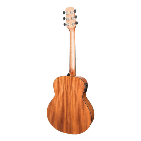 Martinez 'Natural Series' Spruce Top Acoustic-Electric Mini Short Scale Guitar (Open Pore)-MNS-15-SOP