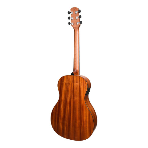 Martinez 'Natural Series' Spruce Top Acoustic-Electric Parlour Guitar (Open Pore)-MNPL-15-SOP