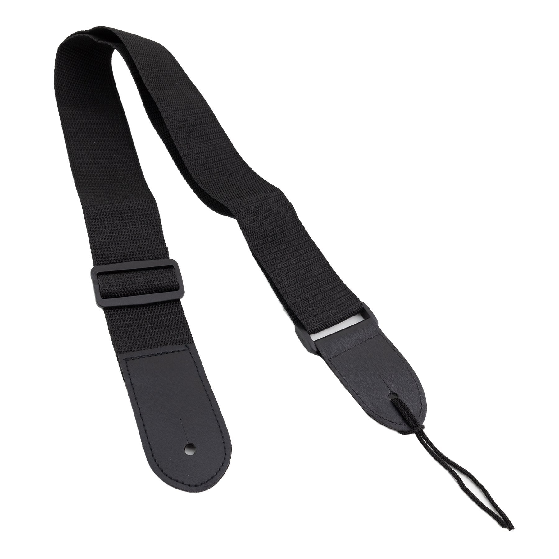 Martinez Nylon Adjustable Guitar Strap (Black)-M-ST-BLK
