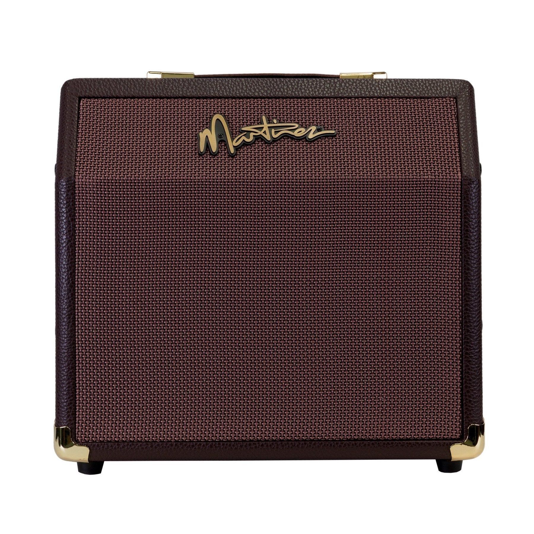 Martinez Retro-Style 15 Watt Acoustic Guitar Amplifier with Chorus (Brown Vinyl)-MAE-15C-BRN