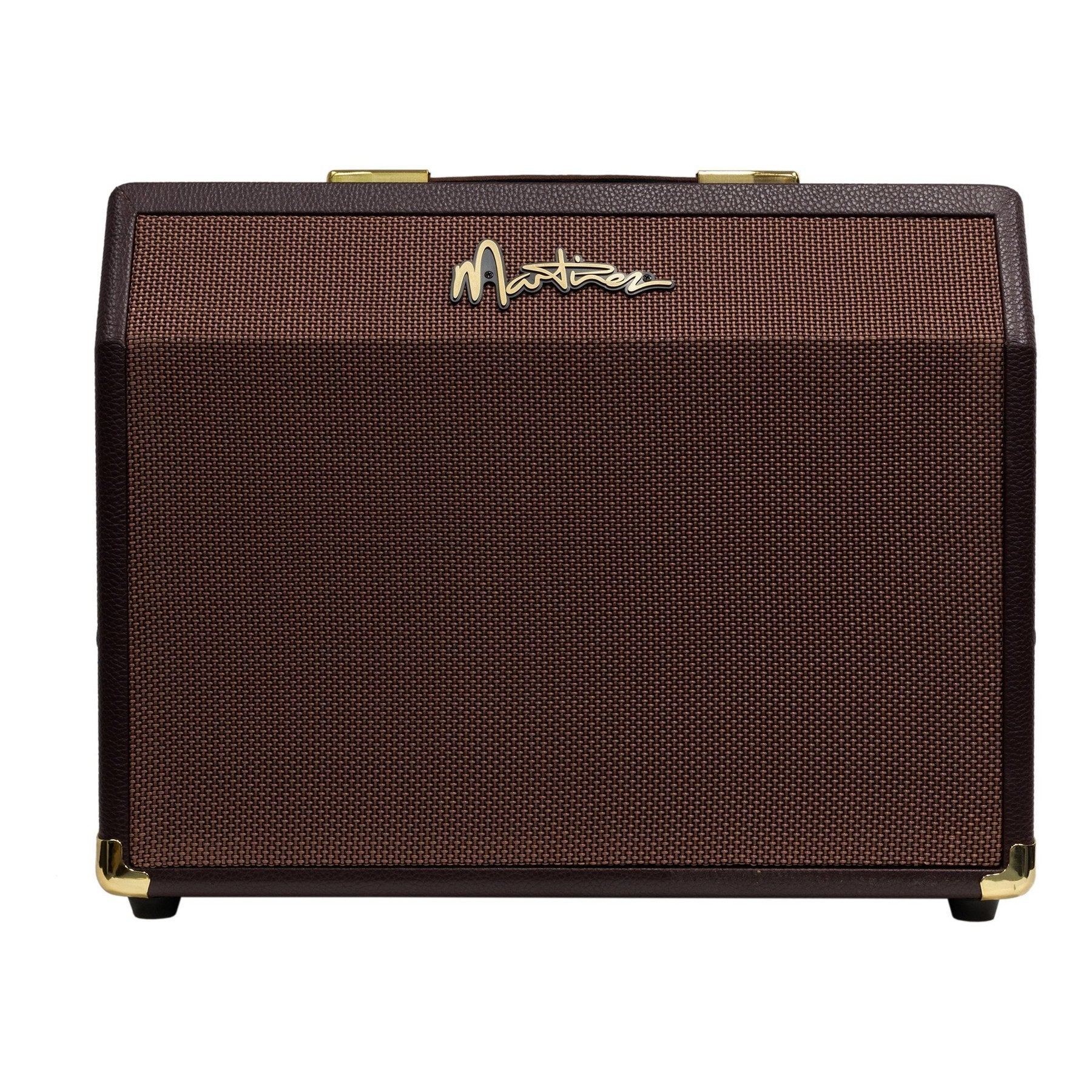 Martinez Retro-Style 25 Watt Acoustic Guitar Amplifier with Reverb (Brown Vinyl)-MAE-25R-BRN