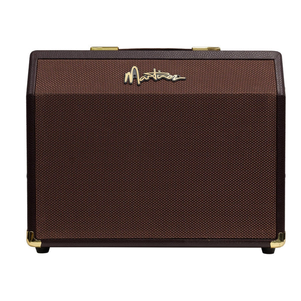 Martinez Retro-Style 25 Watt Acoustic Guitar Amplifier with Reverb (Brown Vinyl)-MAE-25R-BRN