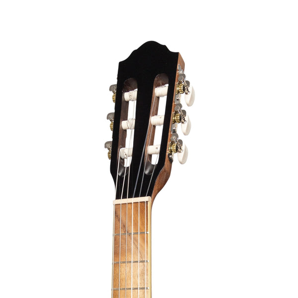 Martinez 'Slim Jim' 3/4 Size Student Classical Guitar Pack with Built In Tuner (Spruce/Jati-Teakwood)