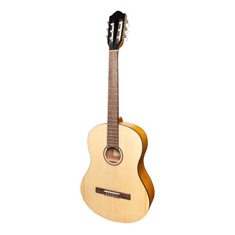 Martinez 'Slim Jim' Full Size Student Classical Guitar Pack with Built In Tuner (Spruce/Koa)-MP-SJ44T-SK