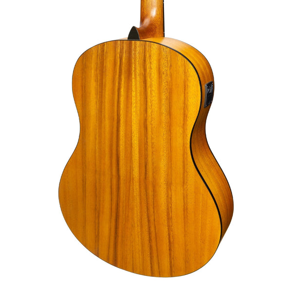 Martinez 'Slim Jim' Full Size Student Classical Guitar Pack with Built In Tuner (Spruce/Koa)
