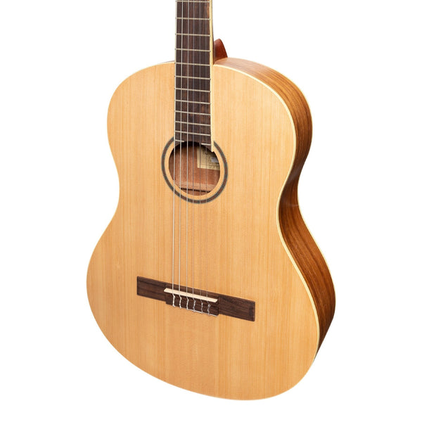 Martinez 'Slim Jim' Full Size Student Classical Guitar Pack with Built In Tuner (Spruce/Rosewood)