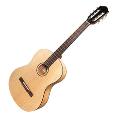 Martinez 'Slim Jim' Full Size Student Classical Guitar with Built In Tuner (Mindi-Wood)