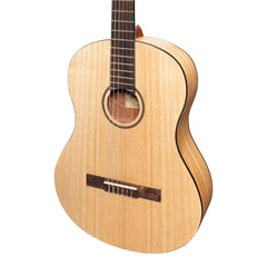 Martinez 'Slim Jim' Full Size Student Classical Guitar with Built In Tuner (Mindi-Wood)