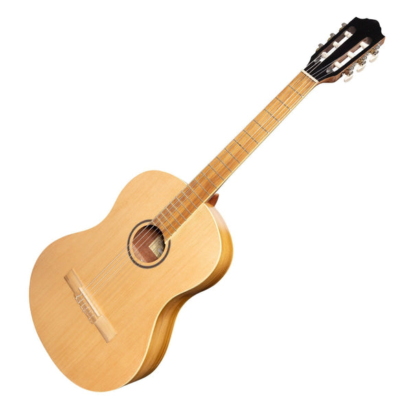 Martinez 'Slim Jim' Full Size Student Classical Guitar with Built In Tuner (Spruce/Jati-Teakwood)
