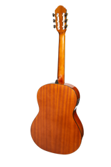 Martinez 'Slim Jim' G-Series Full Size Student Classical Guitar Pack with Built In Tuner (Amber-Gloss)