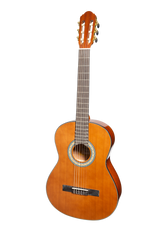 Martinez 'Slim Jim' G-Series Left Handed 3/4 Size Student Classical Guitar Pack with Built In Tuner (Natural-Gloss)