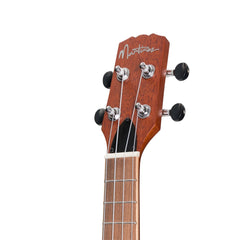 Martinez 'Southern Belle 6 Series' Mahogany Solid Top Electric Cutaway Concert Ukulele with Hard Case (Sunburst)