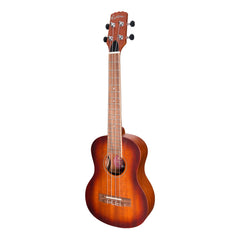 Martinez 'Southern Belle 6 Series' Mahogany Solid Top Electric Tenor Ukulele with Hard Case (Sunburst)-MSBT-6-NST