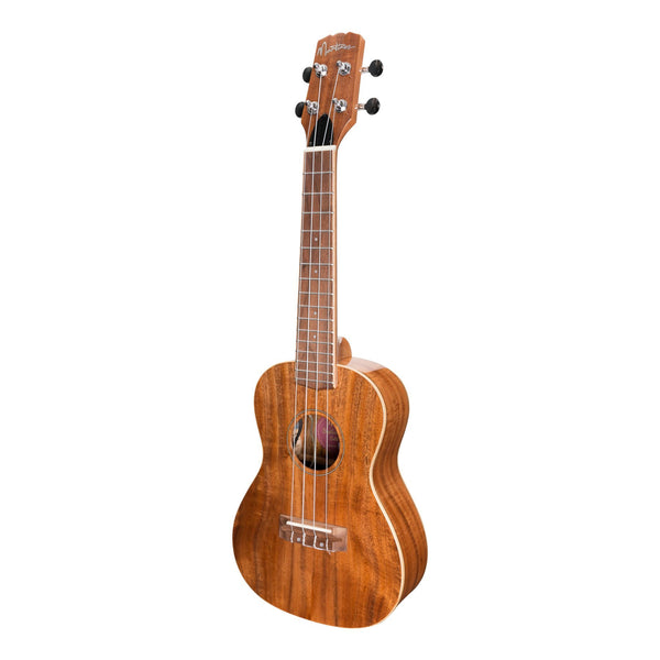 Martinez 'Southern Belle 8 Series' Koa Solid Top Electric Concert Ukulele with Hard Case (Natural Gloss)-MSBC-8-NGL