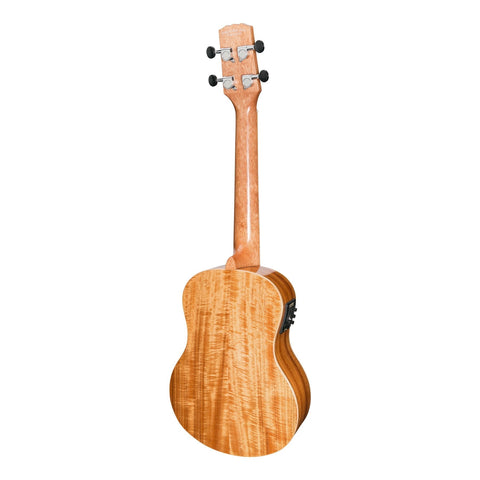 Martinez 'Southern Belle 8 Series' Koa Solid Top Electric Tenor Ukulele with Hard Case (Natural Gloss)-MSBT-8-NGL