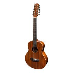Martinez 'Southern Star Series' Koa Solid Top 12-String Acoustic-Electric TS-Mini Guitar (Natural Gloss)-MTT-812-NGL