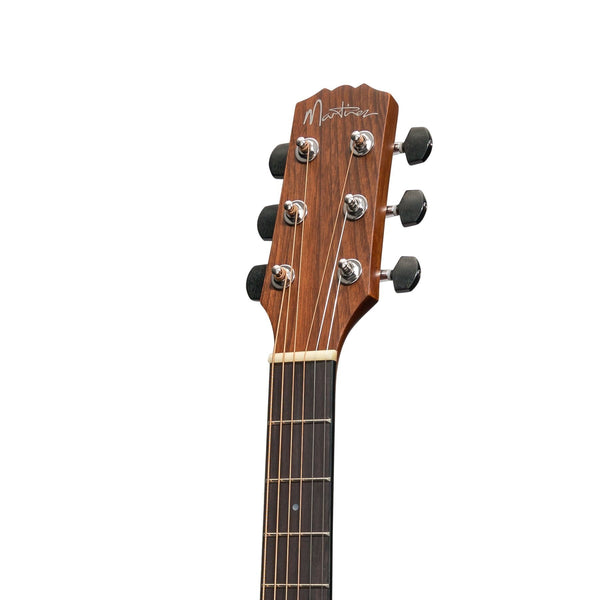 Martinez 'Southern Star Series' Mahogany Solid Top Acoustic-Electric Dreadnought Cutaway Guitar (Satin Sunburst)