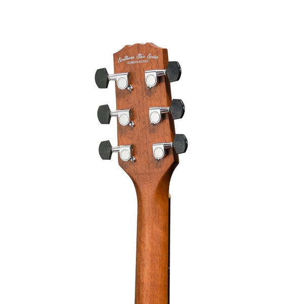 Martinez 'Southern Star Series' Mahogany Solid Top Acoustic-Electric Small Body Cutaway Guitar (Satin Sunburst)