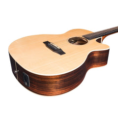 Martinez 'Southern Star Series' Spruce Solid Top Acoustic-Electric Small Body Cutaway Guitar (Natural Gloss)