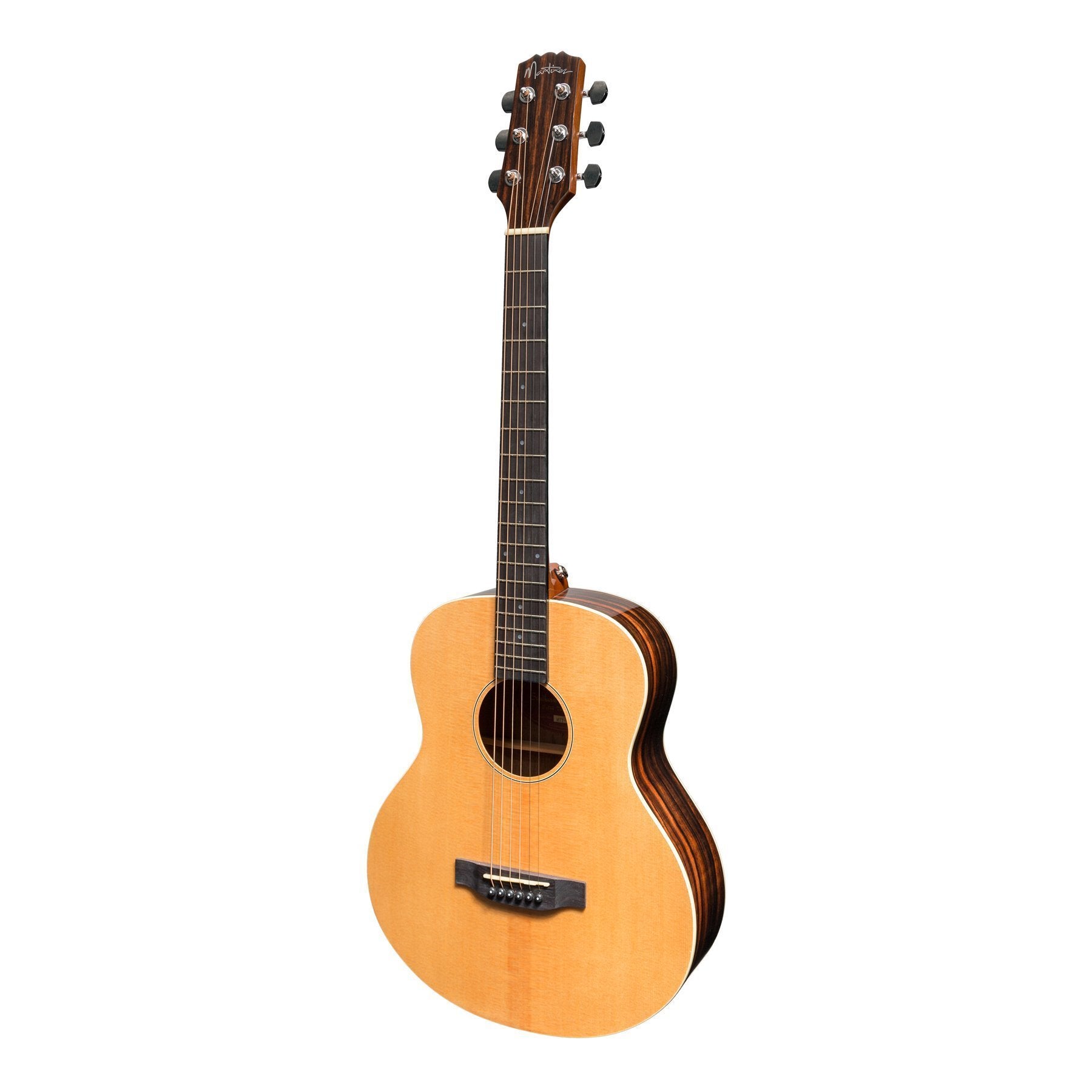 Martinez 'Southern Star Series' Spruce Solid Top Acoustic-Electric TS-Mini Guitar (Natural Gloss)-MTT-7-NGL