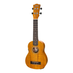 Mojo 'A30 Series' All Acacia Electric Soprano Ukulele with Built-in Tuner (Natural Satin)-MSU-A30ET-NST