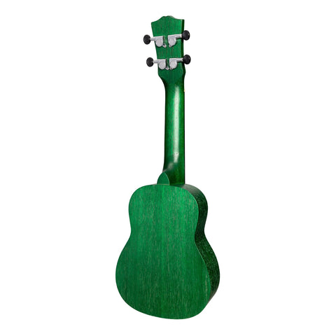 Mojo 'Colour Series' Soprano Ukulele (Green)-MSU-C66-TGR